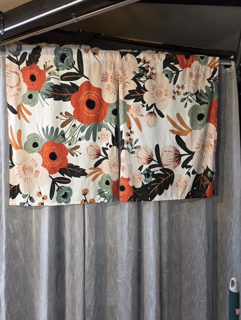 NWOT Bright Floral Boho Curtains - 2 Panel Set